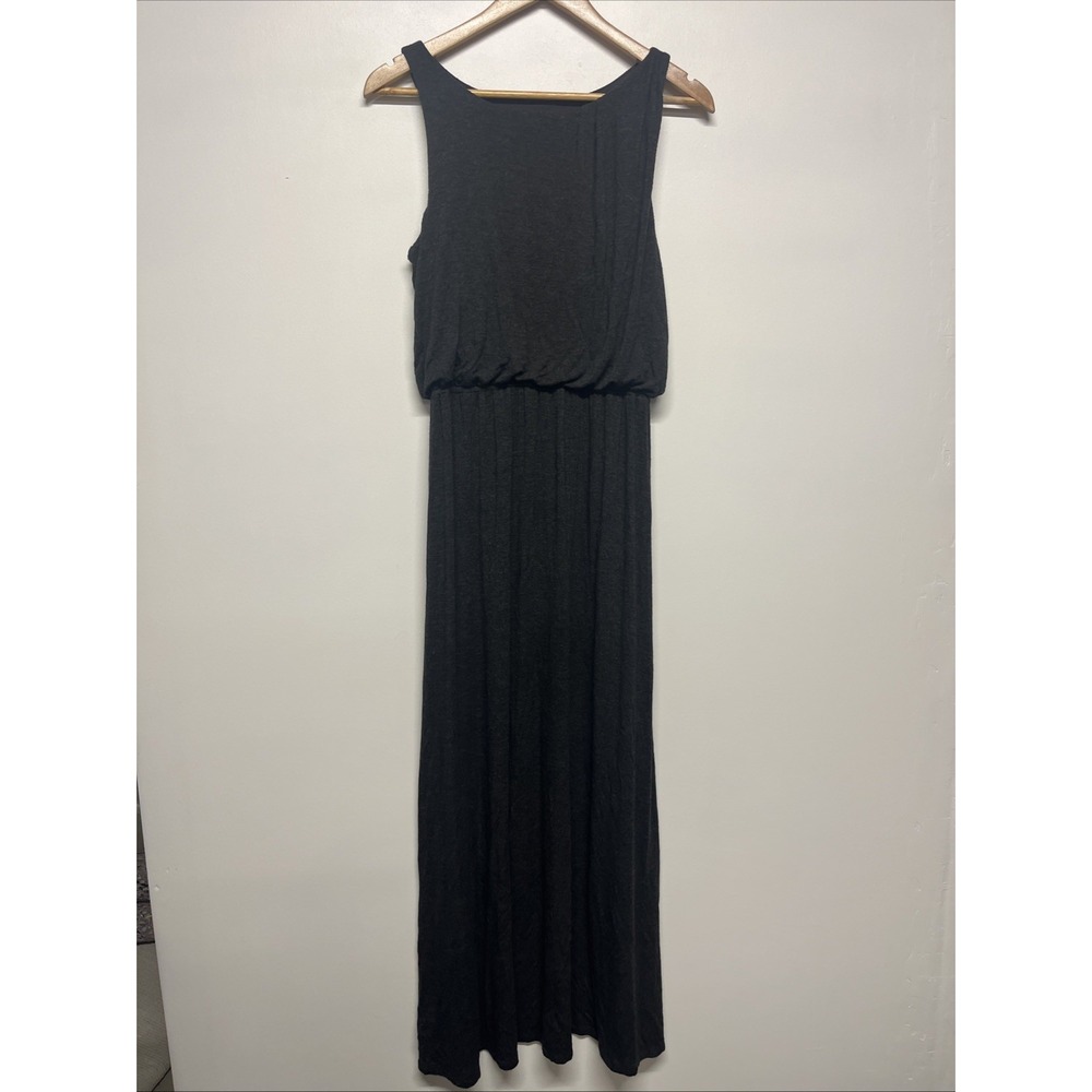 Loft Dress Women's Size Medium Gray Maxi Sleeveless
